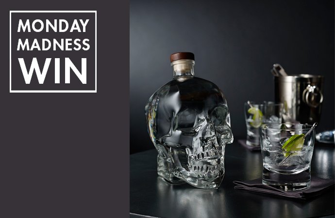 DestinyConnect_'s tweet image. [MONDAY MADNESS] Win a bottle of Crystal Head vodka! Simply share this post or tag a friend: ow.ly/WLSL30i3mK9 
#MondayMadness
*Only eligible to people over the age of 18 years.