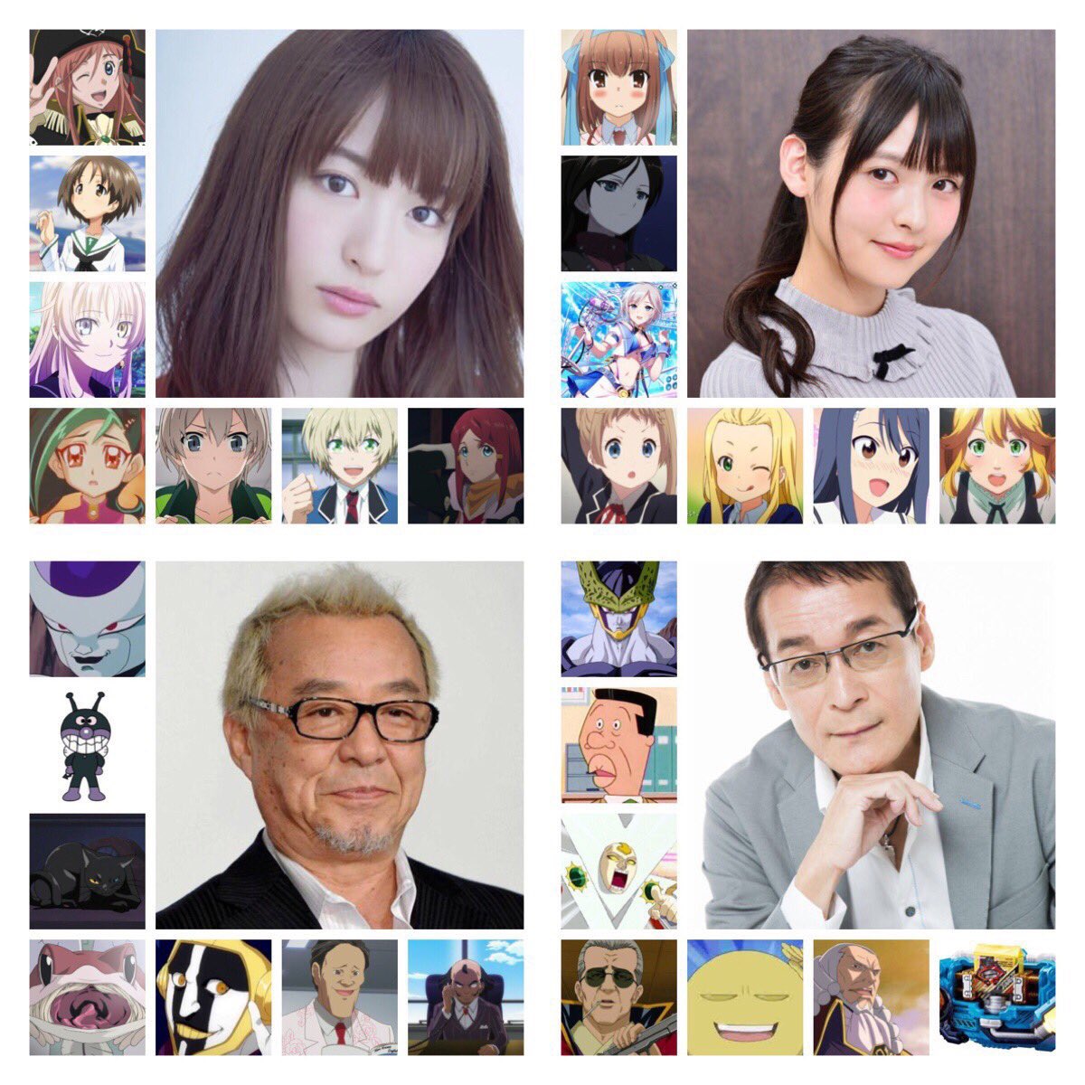 スシツネ 小松未可子 上坂すみれ ガルパンなどで共演 上坂さんはop曲も担当 中尾隆聖 若本規夫 ドラゴンボールの悪役コンビ てかフリーザの声でがんばるぞいは反則w 日笠陽子 佐藤聡美 生徒会役員共やけいおんで共演 玄田哲章 神谷明 シティーハンター