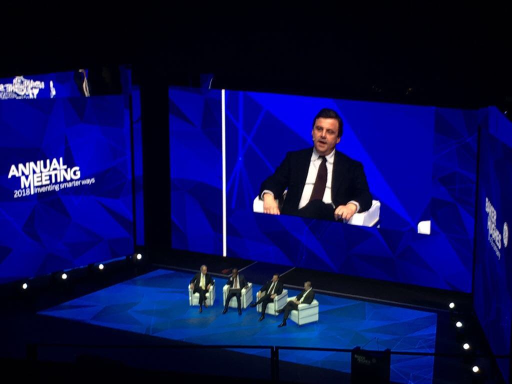 bakerhughesco's tweet photo. .@CarloCalenda, Minister of Economic Development for Italy, says “Our first strategy is to meet the objectives of COP21. We are using a broad set of tools to succeed in this difficult challenge. We think that gas will be the most important transition energy." #BHGEAM18 https://t.co/KH9W6IZB1C