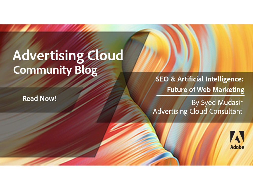 AdobeExpCare's tweet photo. Learn how #AI will affect #SEO in the coming times. Also get #tips to plan your SEO #strategy in 2018 from our #AdobeAdvertising expert. Read our #Community #Blog - https://t.co/mvmkehRXwP
#ArtificialIntelligence #SearchEngine #smm #paidsearch #advertising #digitalmarketing https://t.co/wgUtj7rUzR