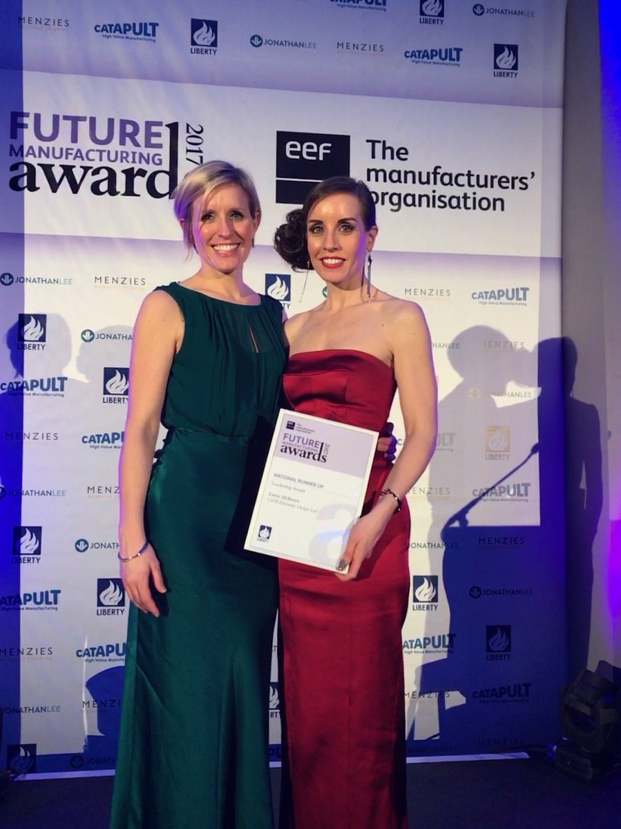 Congratulations to our Managing Director @LauraMcBrown for coming runner up in the EEF Future Manufacturing Awards, in the leadership category! #Manufacturing #WomeninBusiness #EEFAwards