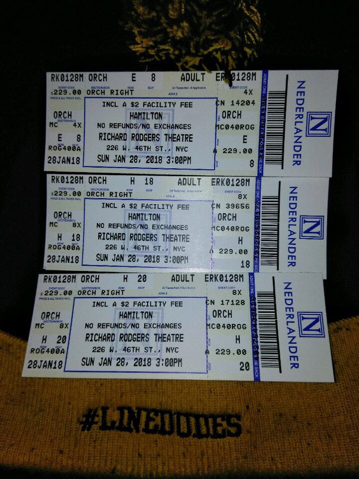 Same Ole Line Dudes On Twitter Sundaymatinee Hamilton Tix We Sundaymatinee Hamilton Tix We Got For An Austin Texas Customer Ham4less Wewaitforyourwants Linesittersforhamilton Trusttheprocess