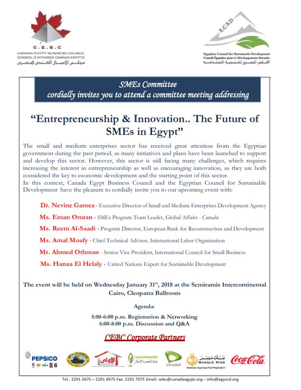 Canada Egypt Business council tweet media