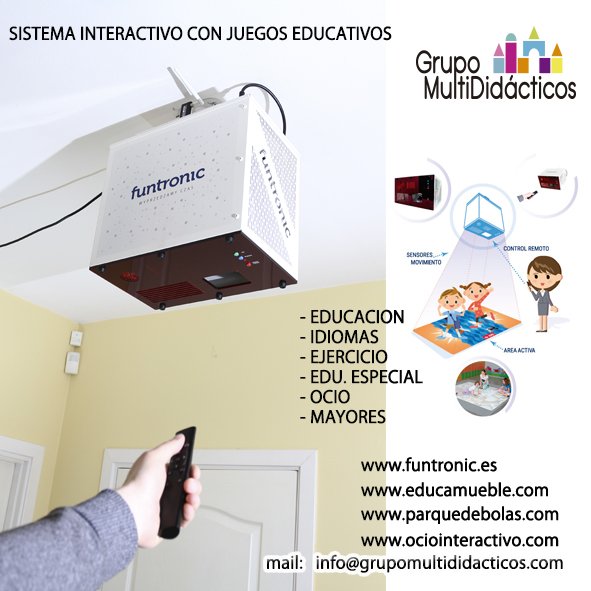 Multididacticos's tweet image. Sistema interactivo OCIO y EDUCACION