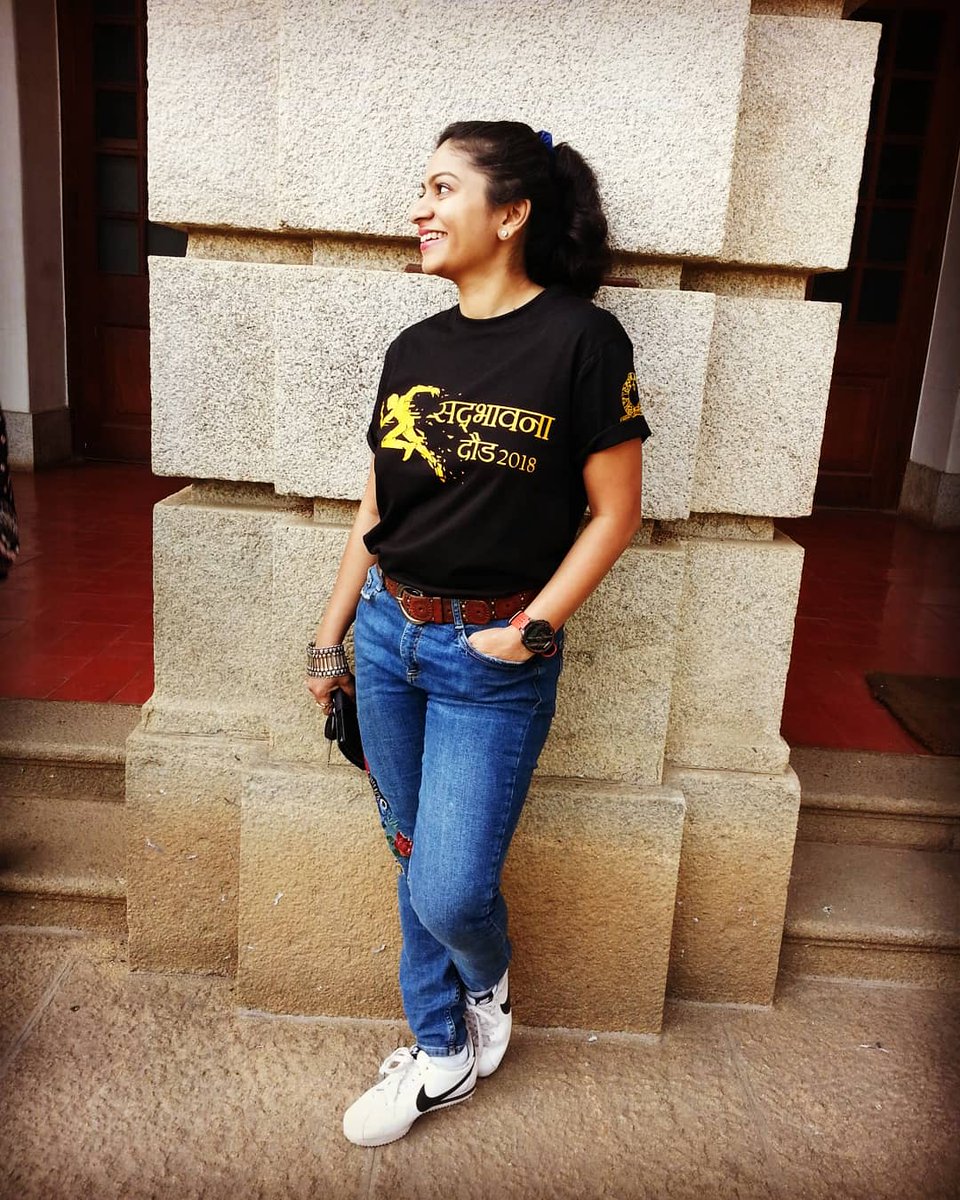 baarchana's tweet photo. One of the things I earned in IISc: IISc T-Shirts! 😁 Adding to my collection of IISc T-Shirts earned by winning running races 😋 
Republic Day run:
Women: 1st place. 
Men: Wiki remains the undisputed champion 😊
#Republicday #republicdayrun #running #runningrace #iiscbangalore https://t.co/my6mhF3gJE