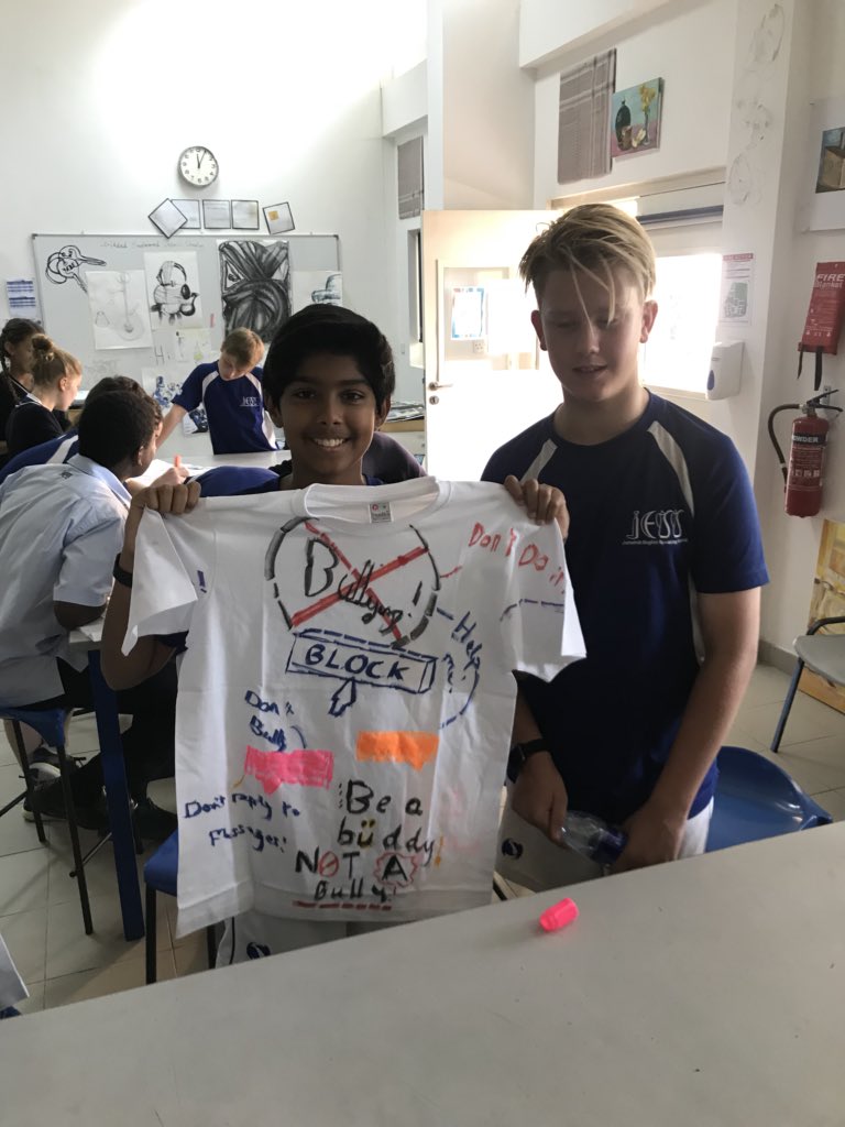 JESSYear8's tweet photo. Just some of the amazing #BeKind anti-bullying t-shirt designs #JESSSocialValues #JESSPSHE #JESSCreative @JESSArtDept https://t.co/r8Srnrlldt