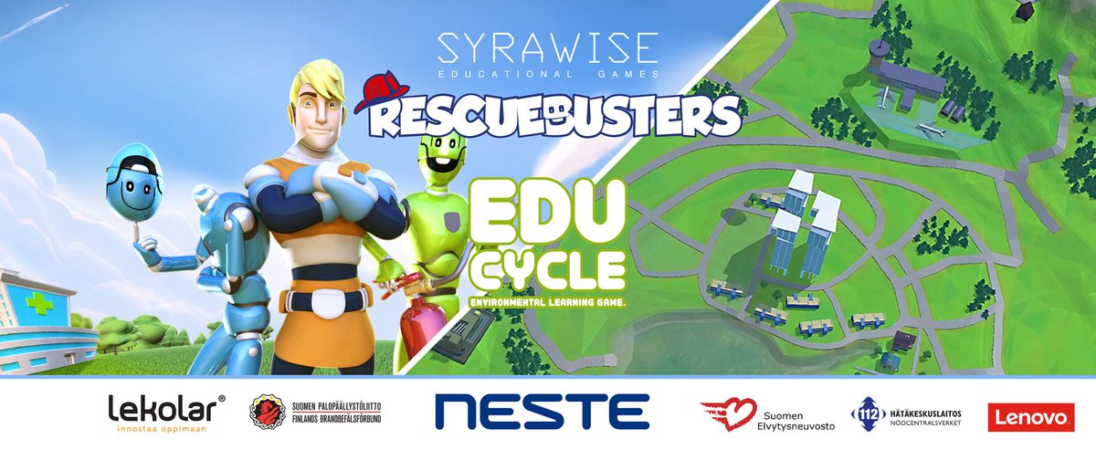 rescuebusters's tweet photo. Koulujen #turvallisuus viestinnän tueksi Rescuebusters-mobiilipeli ja Edu-portaali. #ilmastonmuutos on nyt helppo havainnollistaa huikealla ja maailman ainoalla #EduCycle AR pelillä. Onnistuisitko sinä pysymään ilmastosopimuksessa? #opehommat #koulu #ympäristökasvatus #ensiapu https://t.co/OkmheiFaWP