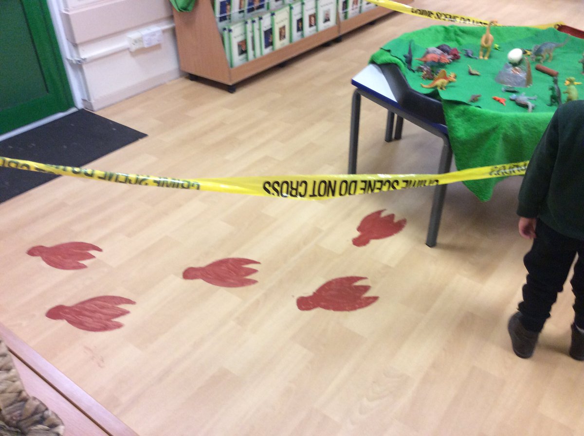 We need to find out what's happened in nursery this weekend. Huge footprints have been found!