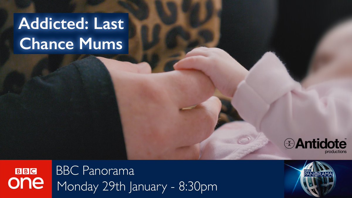 BBCPanorama's tweet photo. Can a mother addicted to drugs change? Should the state be helping her or taking her baby away? Find out more in Addicted: Last Chance Mums, tonight at 8.30pm on @BBCOne #BBCPanorama https://t.co/Ve5HLoxxzN