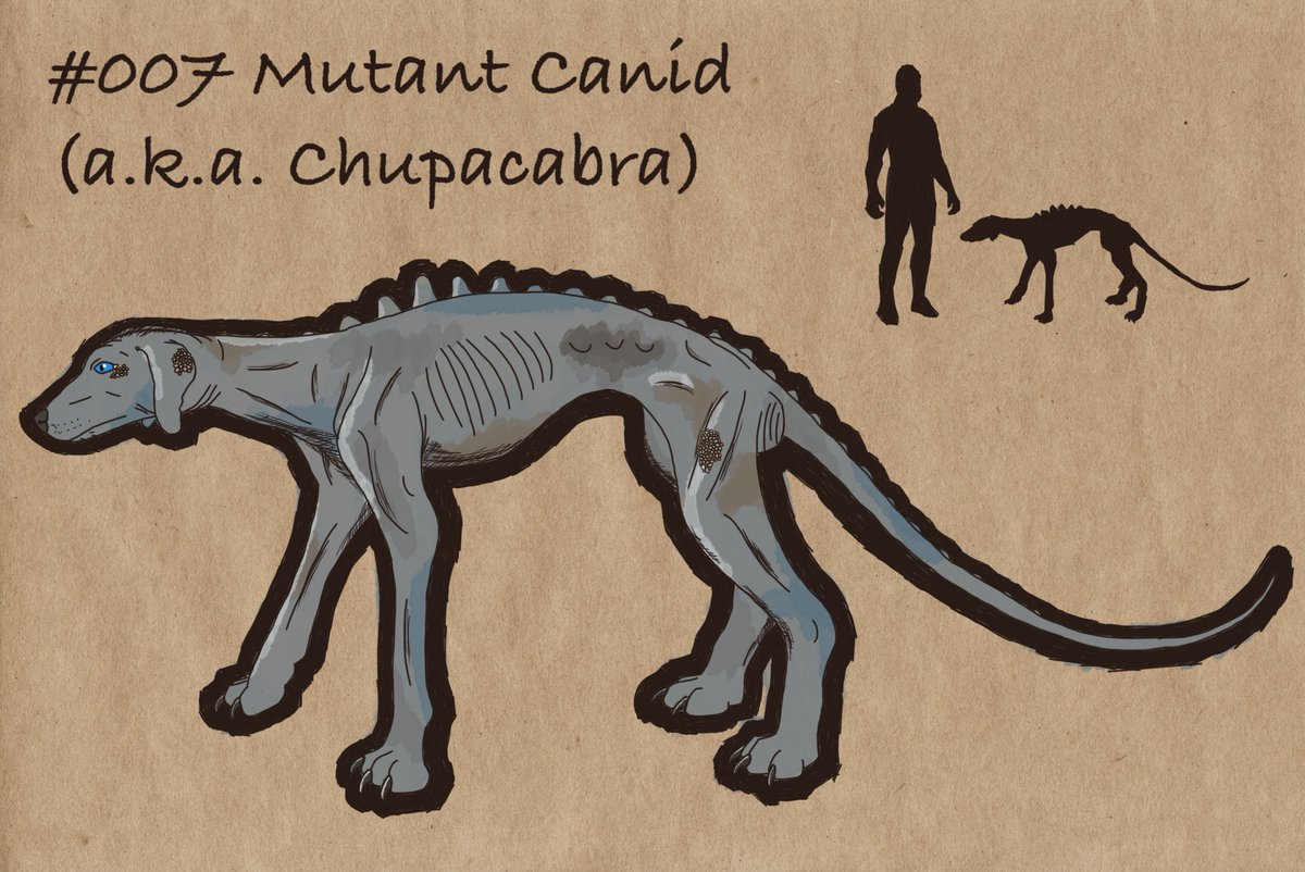 LGM_podcasts's tweet photo. Mia's sketch of the Texan Chupacabra! Happy #MonsterMonday ! #cryptids #podcasting #cryptidcases https://t.co/8qhBC0akpR https://t.co/LkhK406xP5