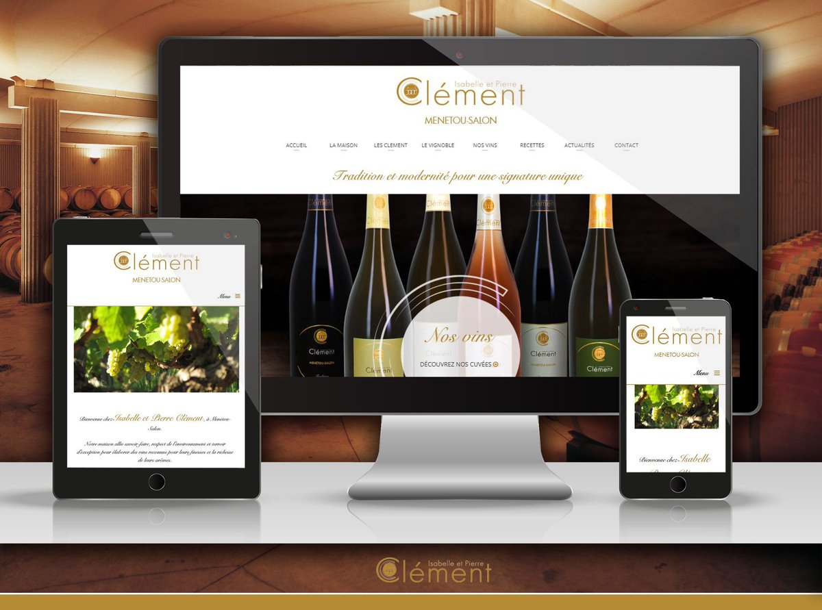 DirectWebNevers's tweet photo. Refonte du site de la Maison Clément Menetou-Salon mise en ligne!  Un savoir-faire pour élaborer des  vins reconnus pour leurs finesses et la  richesse de leurs arômes. 🍷🍇#vin #menetousalon #Blanc  #rouge #rosé #sauvignon #PinotNoir 
https://t.co/sjB9TdMvfR https://t.co/myLreCvQoy