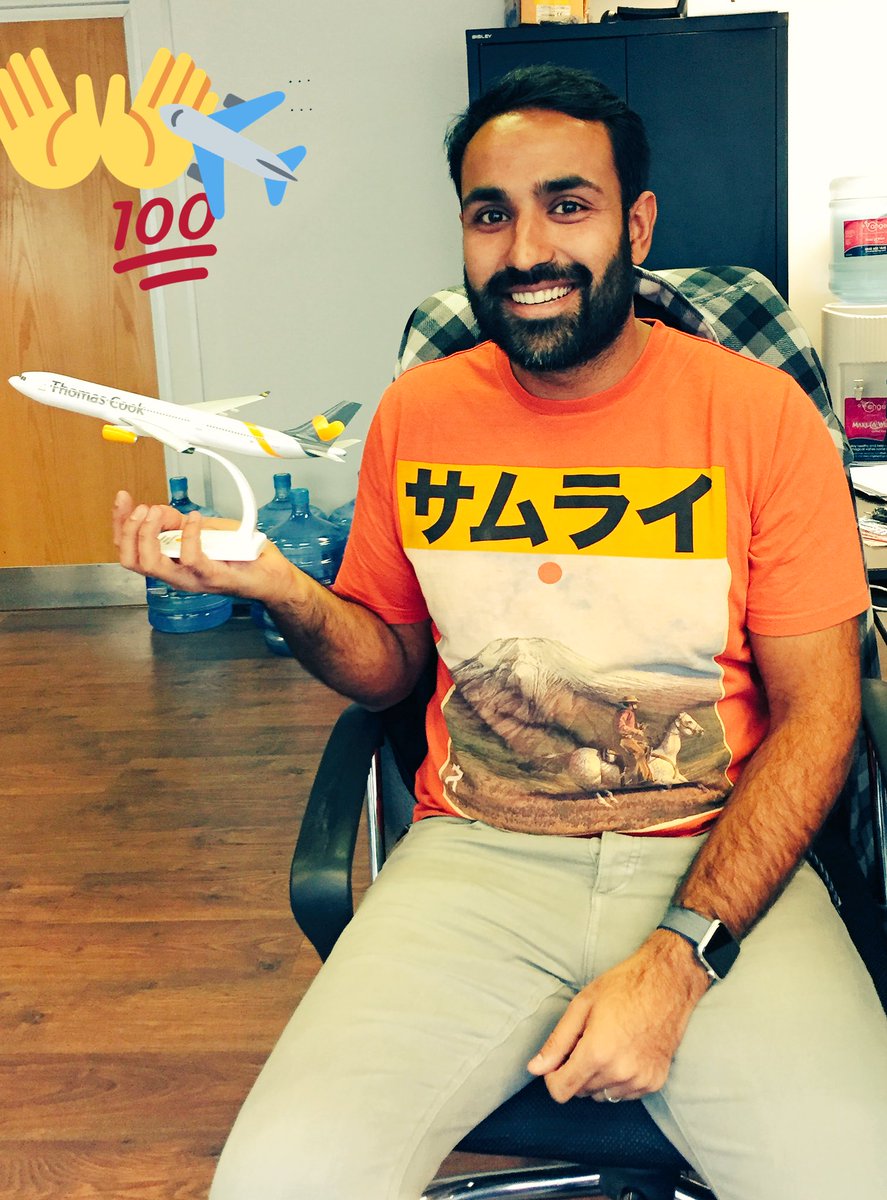 MoMahar's tweet photo. Hey team @ThomasCookCares thank you so much for my model-plane. So chuffed with it. It will find a lovely spot on my desk which will remind me of the amazing work that you do every day. 😍
#ThomasCook #SocialCustServ #CustServ #FlyingHigh #ThomasCookCares https://t.co/glSHSs8bCc