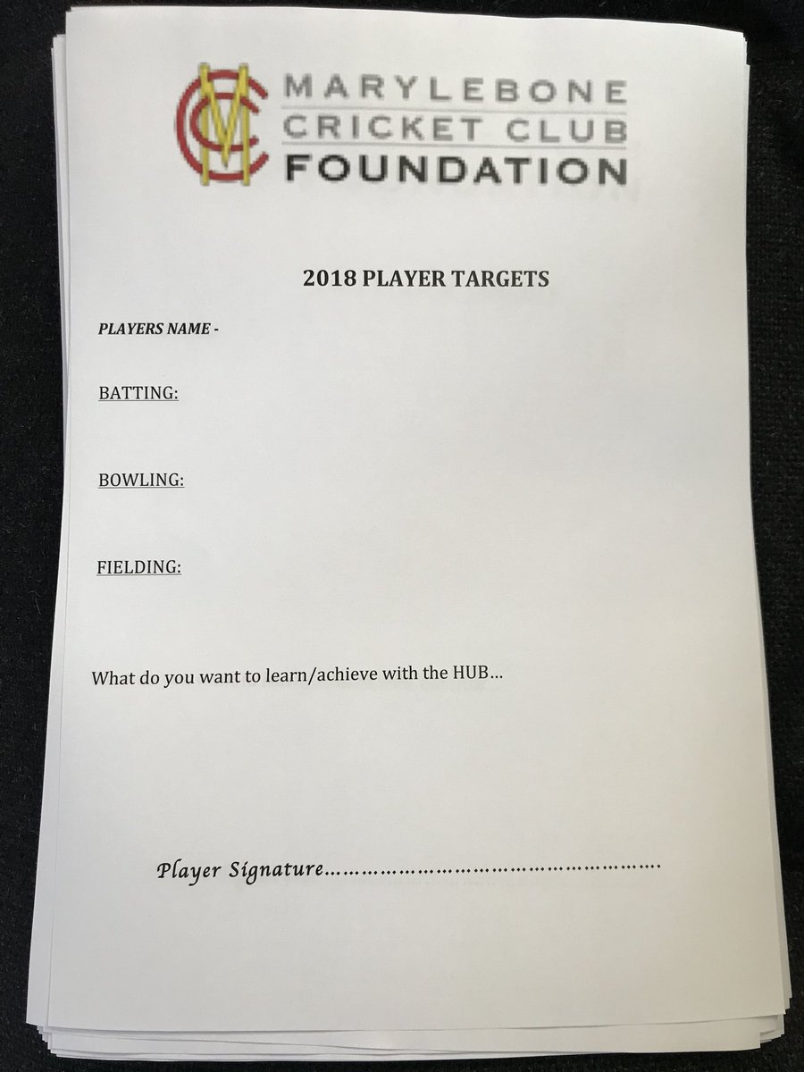 👦🏻🗒✍🏼🏏 #PlayerDevelopment