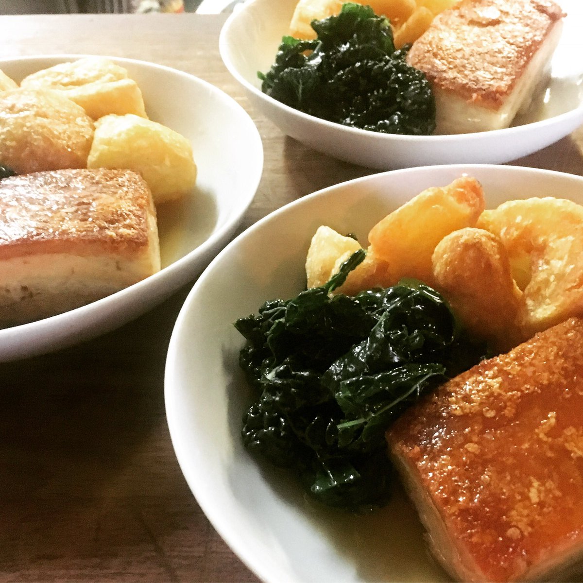 Our crispy pork belly with potatoes &amp; apple sauce went down a storm yesterday. Contact us to book a table for Sunday lunch via email or phone.      #SundayLunch #SundayFunday #tasty #Hackney #Clapton