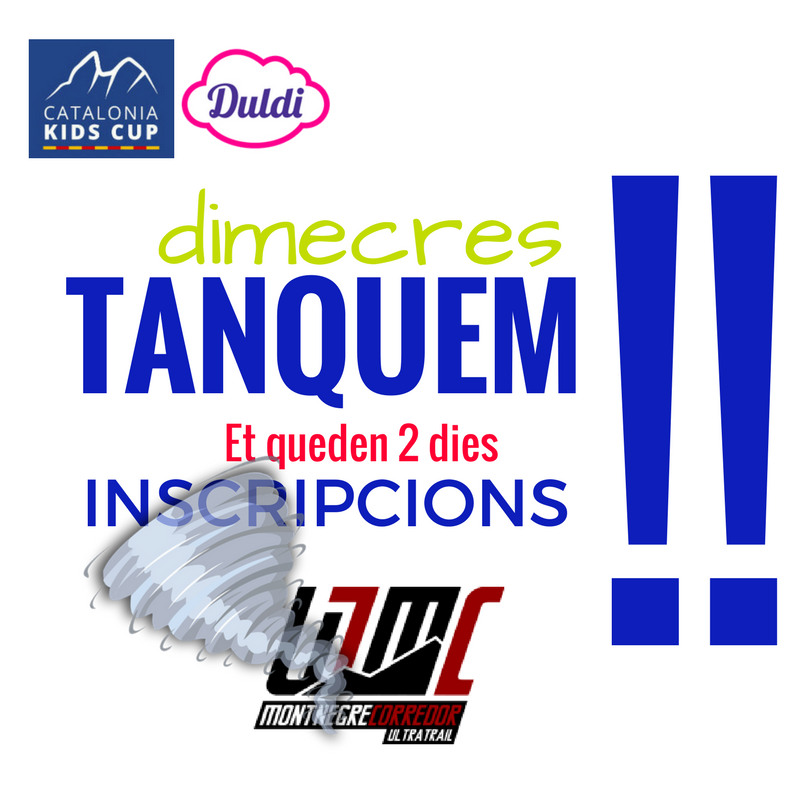 cataloniakids's tweet photo. Tanquem inscripcions on-line #cataloniakidscup #online @besttrail https://t.co/A28AePEsKv