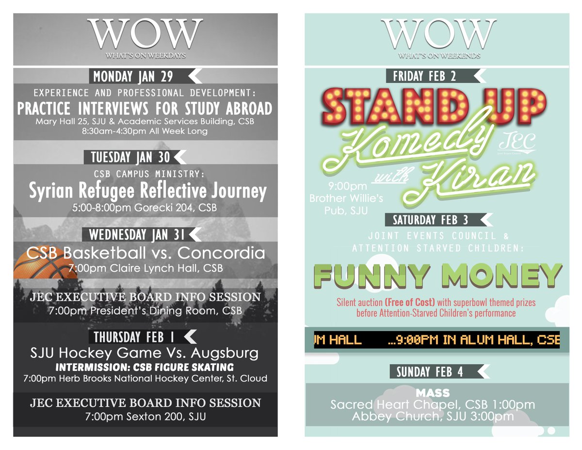 csbsjuSALD's tweet image. WOW! It&apos;s Monday! (Please note the time change for Sunday&apos;s mass because of #SBLII )