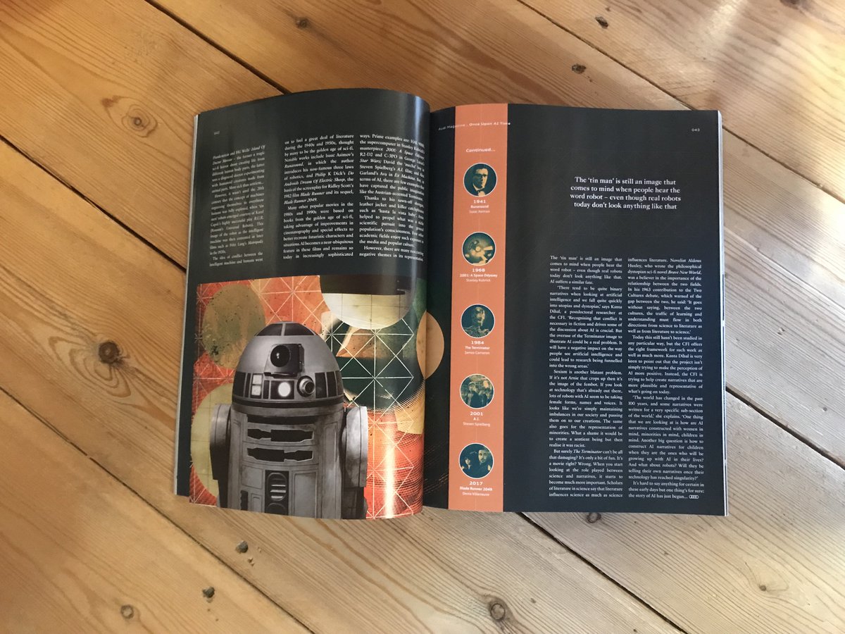 Once upon AI time. Stories about artificial intelligence, from Greek mythology to Schwarzenegger's Terminator, and how they shape research. Cambridge. <a href="/eshakespeare/">Eleanor Shakespeare</a> @MsKanta <a href="/BVLSingler/">Prof. Dr Beth Singler.</a> <a href="/LeverhulmeCFI/">Future Intelligence</a> #AINarratives #ArtificialIntelligence #AI #MachineLearning