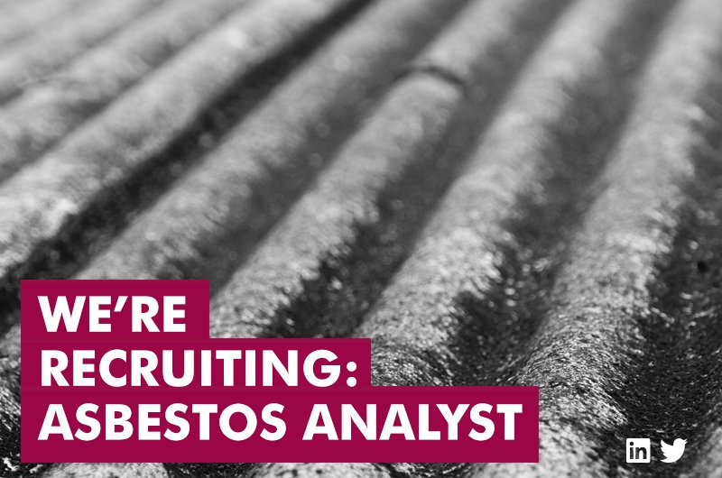 EnsafeConsult's tweet photo. Exciting #careeropportunities available at #Ensafe. Now hiring for an #Asbestos #Analyst at mid-senior level - #apply here: https://t.co/TjEszH1sHW https://t.co/sQ8caemaUg