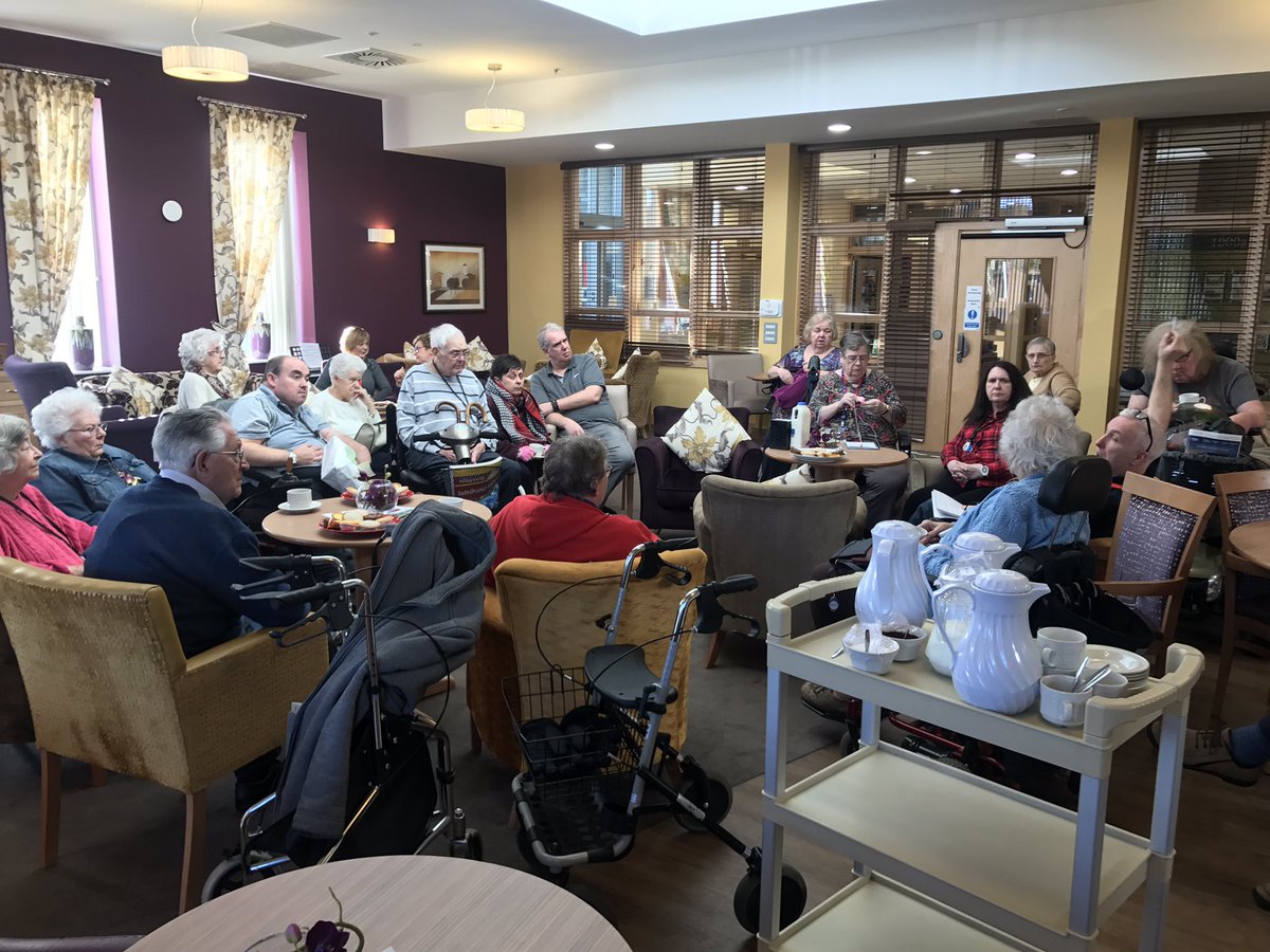 Jayjaycrouchy's tweet photo. Fire safety talk with staff and tenants at ty dyffryn. #knowyourexit #firesaftey #community #extracare @fhawales https://t.co/R3Gbtc2o3t
