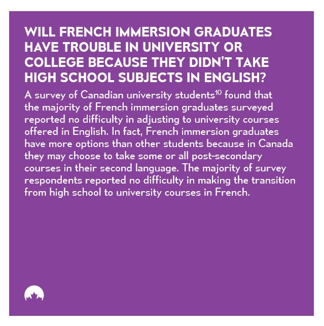 We're dispelling common myths around #FSLEdu in Canada with our weekly #FastFacts - today we tackle #FRIMM graduates and post secondary success 🎓