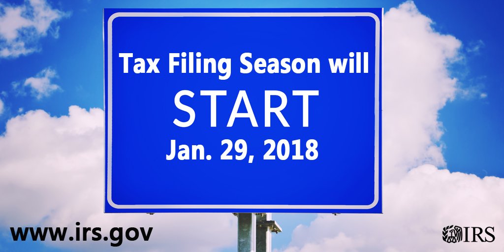 IRStaxpros's tweet photo. #TaxPros: Today is the first day of the 2018 #tax filing season. The tax deadline is April 17. More information available at https://t.co/JLZnn7w2hN https://t.co/FFImps4WLR