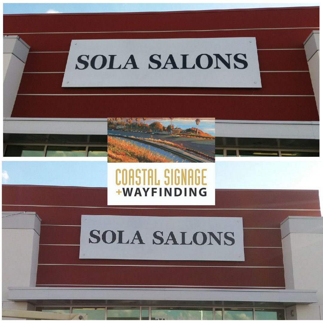 CoastalSignage's tweet photo. Another sign made by Costal Signage for @solasalons in Bakersfield, CA. Head on over and check them out today!
#CoastalSignage #Signage #Signs #Vinyl #ExteriorSigns #Wayfinding #SignShop #Sign #FrostedGlass #SoCal #SanDiego #Cali #Oceanside #LA #LosAngeles #SolaSalon #Salon #Hair https://t.co/dVf8bMTbR0