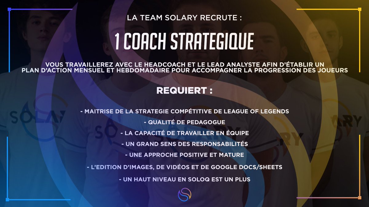 Solary On Twitter La Team Solary Recrute Toutes Les Informations Sous Ce Tweet Coach Sam Orange Fr