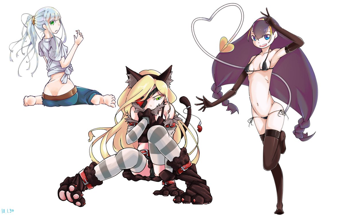 落書き(レッサー.オティヌス.インデックス達のコスプレ)
インちゃんは初めて描いたと思う
#禁書 