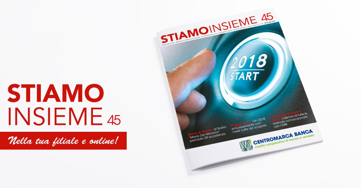 cmbbanca's tweet photo. È online il nuovo numero del magazine #CMB Stiamo Insieme! Richiedilo anche in filiale! #CMBstiamoinsieme https://t.co/POOwGQTHMD https://t.co/5DiVW7ecew