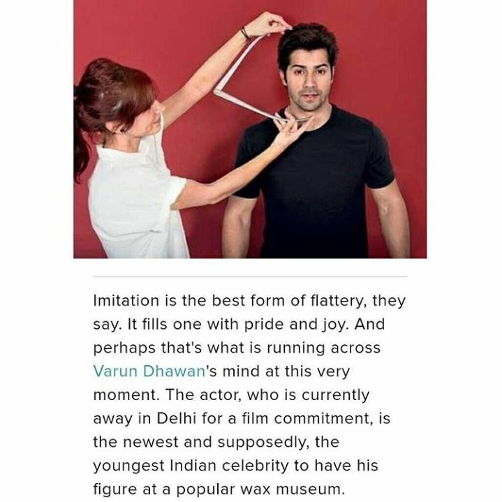 VWellwishers's tweet photo. The youngest Indian celebrity to get a wax statue at Madame Tussaud's โค๏ธ @Varun_dvn
#VarunTheOne
#VarunDhawanAtMadameTussauds
#VarunDhawanWaxStatue
TOMORROW โค๏ธ https://t.co/dWntRGSIAA