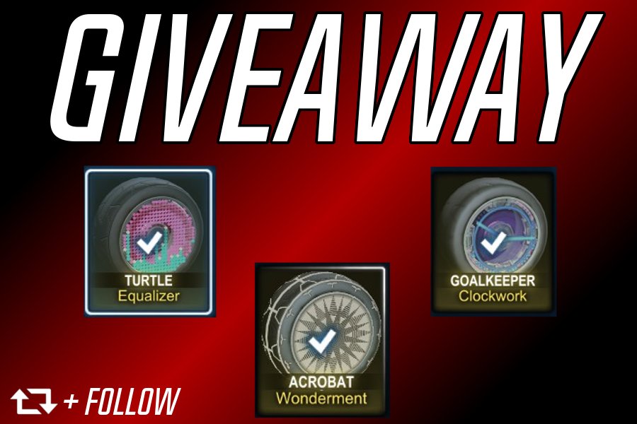 hawkshoticus's tweet photo. 🛑 ITEM THING 🛑

THREE WHEELS IN EXCHANGE FOR CLOUT

Acro TW Wonderment + Turt Equalizer + Goal Clockwork

Press circle arrows and the button that makes me feel good (rt+follow)

WINNER OF WHICH THERE WILL ONLY BE ONE

PC only winner drawn Feb. 12 https://t.co/B5tYSEMUpk