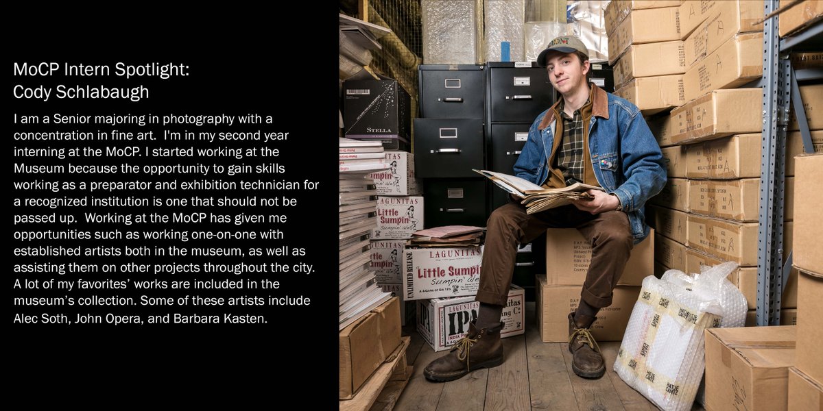 MoCP_Chicago's tweet photo. Check out this spotlight on MoCP intern and @ColumbiaChi student Cody Schlabaugh. https://t.co/MTWYdM21GW