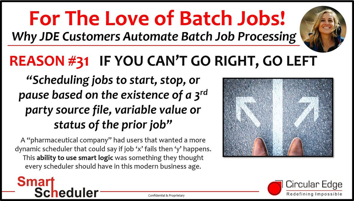 #JDEdwards you can use variables and conditions for job scheduling! #ForTheLoveOfBatchJobs why #JDE customers automate batch job processing #HappyUsers #HappyCNCs #GoodTimesWithJDE <a href="/OracleJDEdwards/">Oracle JD Edwards</a> <a href="/Circular_Edge/">Circular Edge</a> <a href="/smartscheduler/">Smart Scheduler</a> <a href="/tonio_210/">tonio thomas</a> <a href="/AndyChase220/">Andy Chase</a> @sAchin_Edge <a href="/nlakhpat/">Nitin Choudhari</a>
