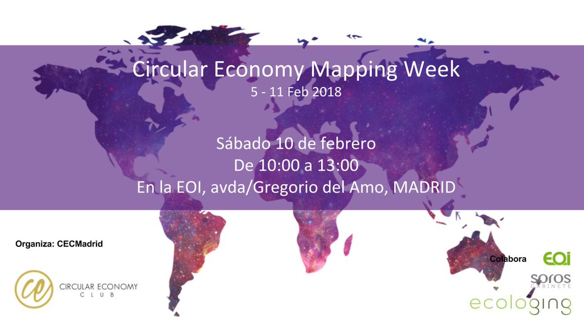 CircularECMad's tweet photo. ¡Nuestro primer evento tendrá lugar el 10 de febrero en @eoi dentro de la #CircularEconomyMappingWeek organizada por @CircularEClub!
https://t.co/ZSRhthN4aK …
Inscribe tu proyecto en: https://t.co/XKMxhy4ZfS …
Asiste a la jornada como espectador: https://t.co/0gxeh8OOho https://t.co/FfbV5lKMEP
