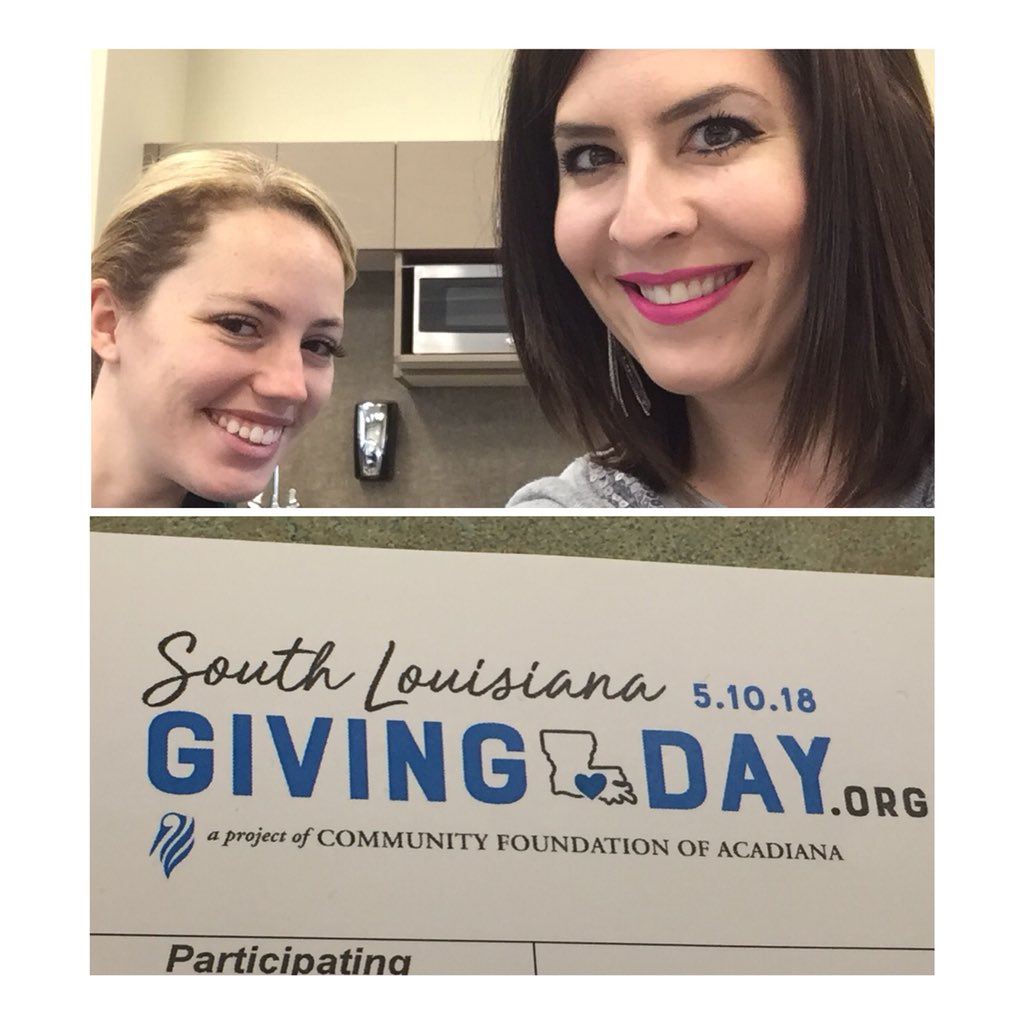 LanaFontenot's tweet photo. Making plans for @SOLAGivingDay on May 10, 2018! #SLCCFoundation @MorgenLandry @southlacc #SupportSLCC https://t.co/wpJHB9pdfP