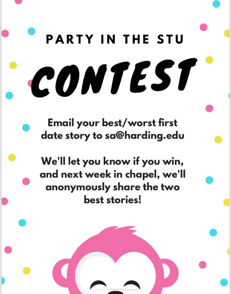 SAHardingU's tweet image. Send us your stories at sa@harding.edu