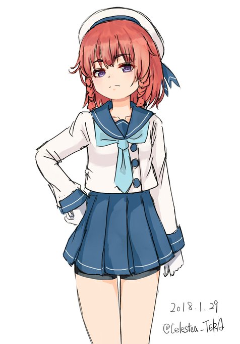 #艦これ版深夜の真剣お絵描き60分一本勝負
#艦これ版真剣お絵描き60分一本勝負_20180129

遅刻すいません。
択捉「司令、お・す・わ・り」
はい(正座) 