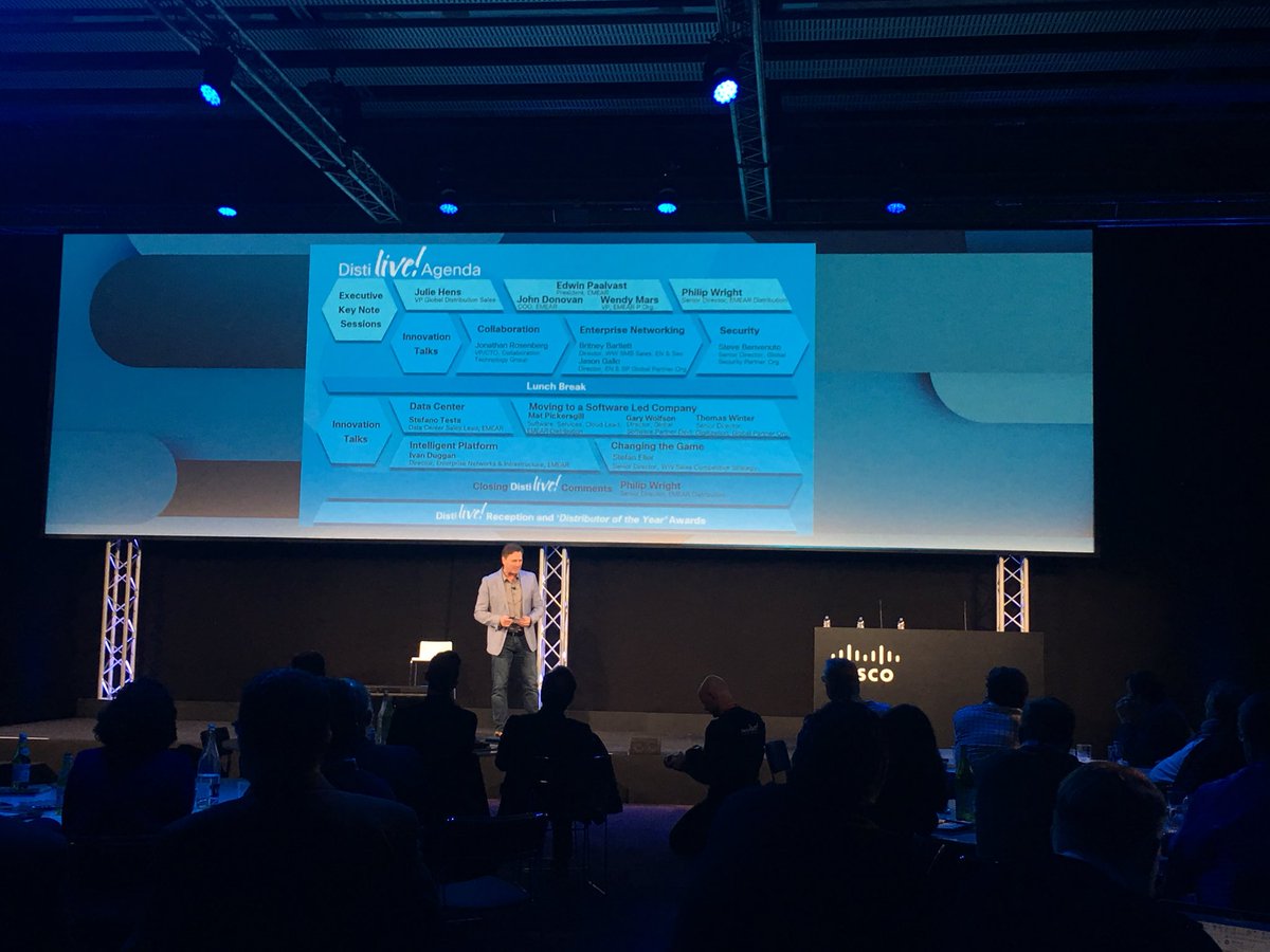 exginge's tweet photo. Philip bringing it home, what a day ! @CiscoDistEMEAR #distilive18 #CLEUR https://t.co/kBsqN4lHUd