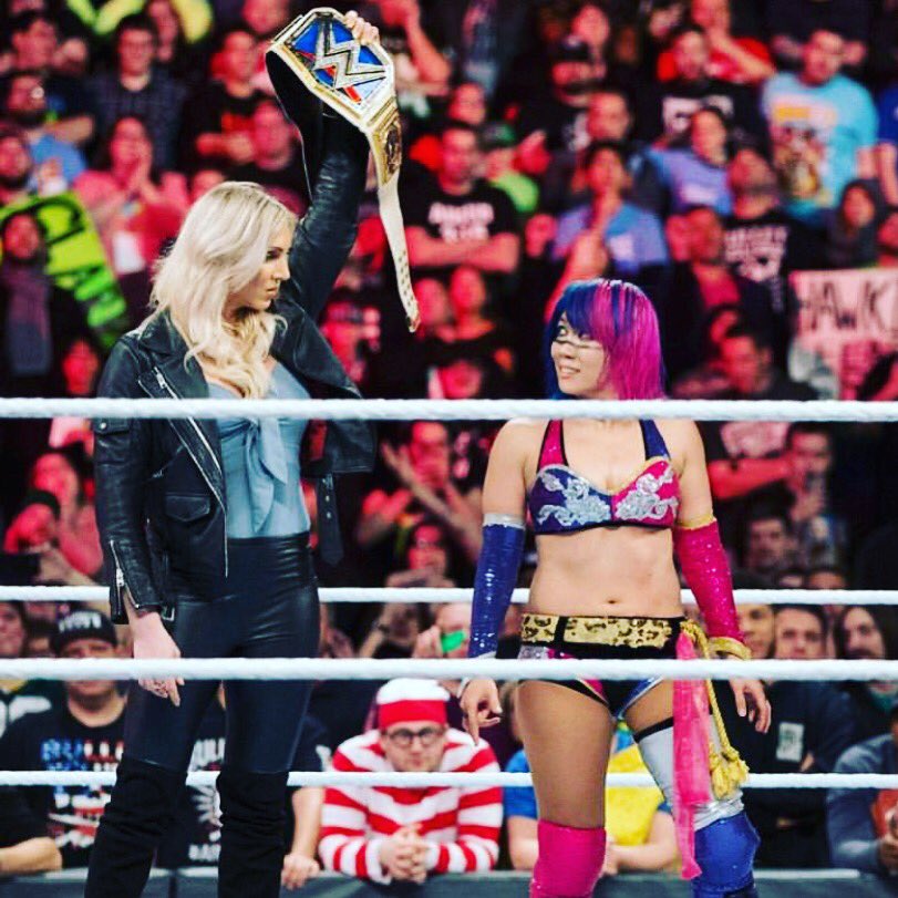 MsCharlotteWWE's tweet photo. .@WWEAsuka https://t.co/WldCEaSRcW