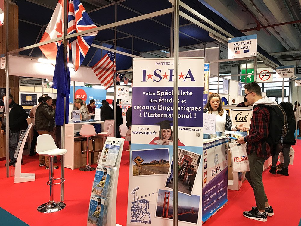 ISPAintl's tweet photo. [#SALONS] Vous avez été nombreux à nous rendre visite sur le salon @letudiant à #PARIS : MERCI ! 😊😊😊 Vous avez pu rencontrer Thalia de l'Université de #Seattle et Amandine, notre ancienne étudiante #ISPA ! 🤗  #EdmondsCommunityCollege https://t.co/FtTtb06D9y