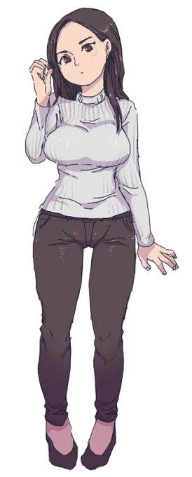 何にもやる気せず、何となく手癖で女の子 