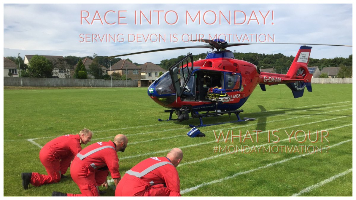 DevonAirAmb's tweet photo. Every new week means we get the chance to support the people of Devon! What gives you a little #MondayMotivation ?
#MondayThoughts #charity #DevonAirAmb https://t.co/ZPwJnpcQmT