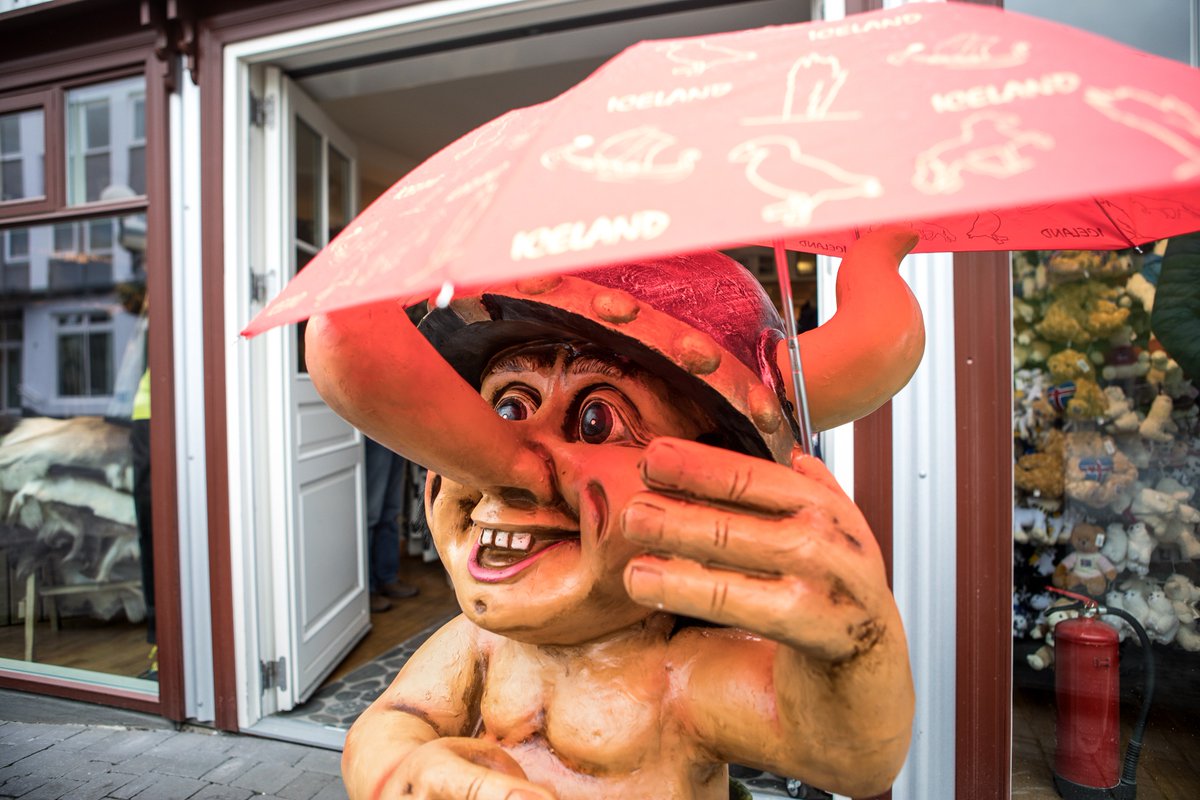PortAkureyri's tweet photo. Take a tip from the locals.. Keep smiling, whatever the weather! 
#Akureyri #Iceland #troll https://t.co/iONVjjJ3dV
