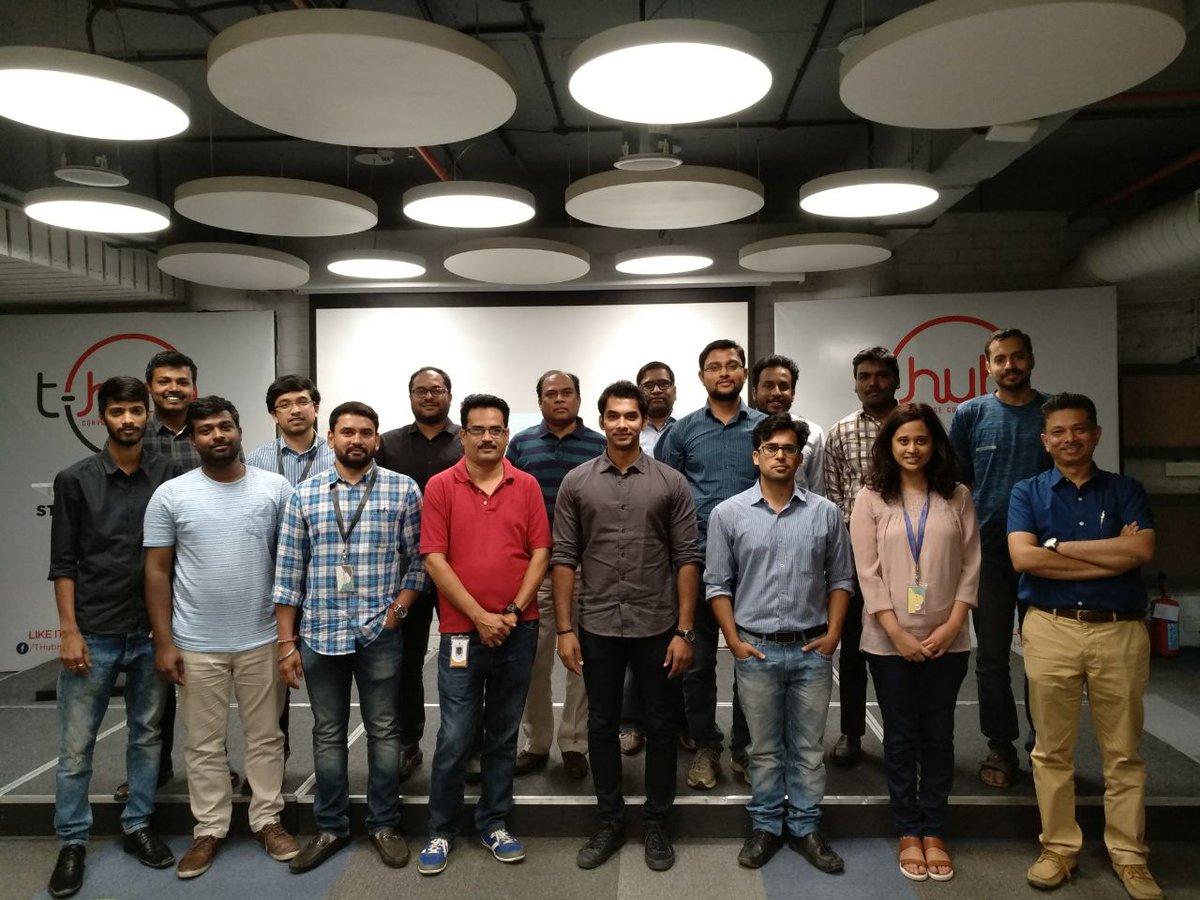 thatscocreation's tweet photo. ICYMI: De-risking building of an exponential business model and growth @iotrlabs @findfacts_fins @NebulaeSoftware #indiabuys @instagreentea . #Tscale. @THubHyd with @gsrravi @sridhar_lanka https://t.co/Nvu1kFjR3U