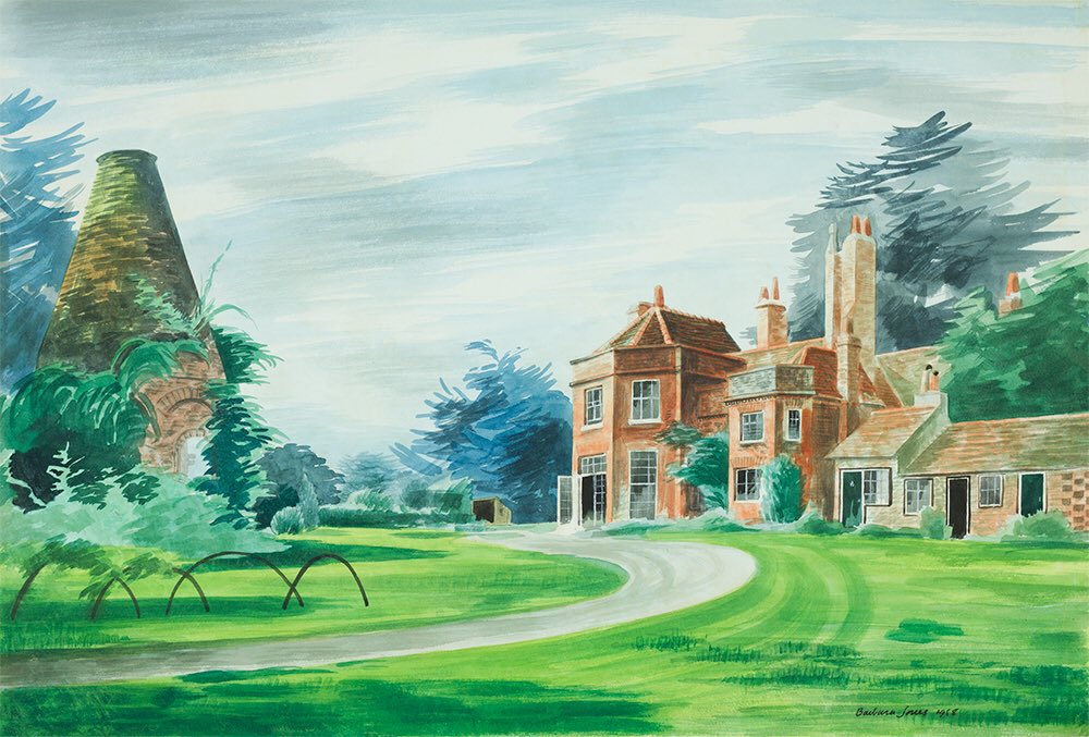 Jennings Fine Art will be exhibiting this watercolour by Barbara Jones, titled ‘The Kiln’. Be sure to have a look at their stand! #jenningsfineart #wop18 #worksonpaperfair #watercolour