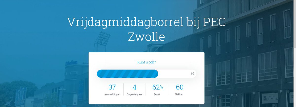 PEC Zwolle, Bluefiber en GBL ICT organiseren vrijdag 2 februari een #vrijmibo in de Business Loge van het MAC3PARK stadion. Om 15.00 uur trappen <a href="/renedeheer/">René de Heer</a> en <a href="/JoostBroerse/">Joost Broerse</a> af. Aanmelden kan hier: lnkd.in/gakcMSY #peczwolle #business
