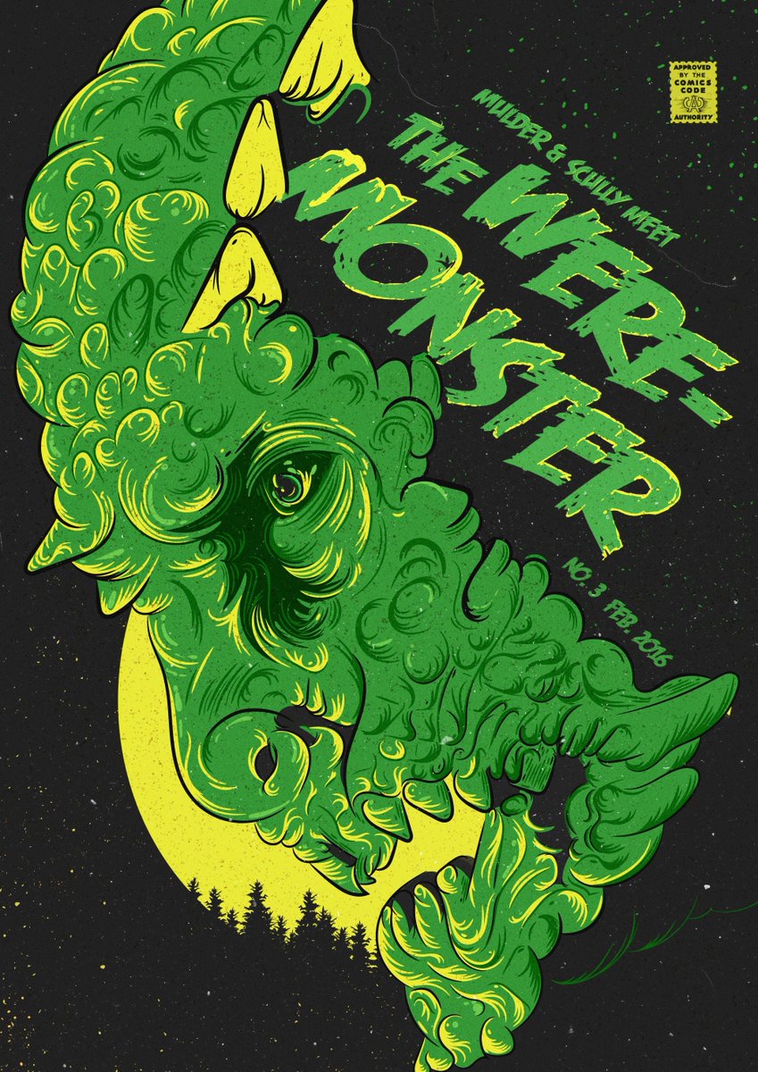 sorin_ilie_'s tweet photo. Two posters I made for two episodes of The X-Files #fanart #XFiles #MulderandScully #flukeman #weremonster #monsteroftheweek #illustration #comics #poster #popart https://t.co/ukRFVhqAlL