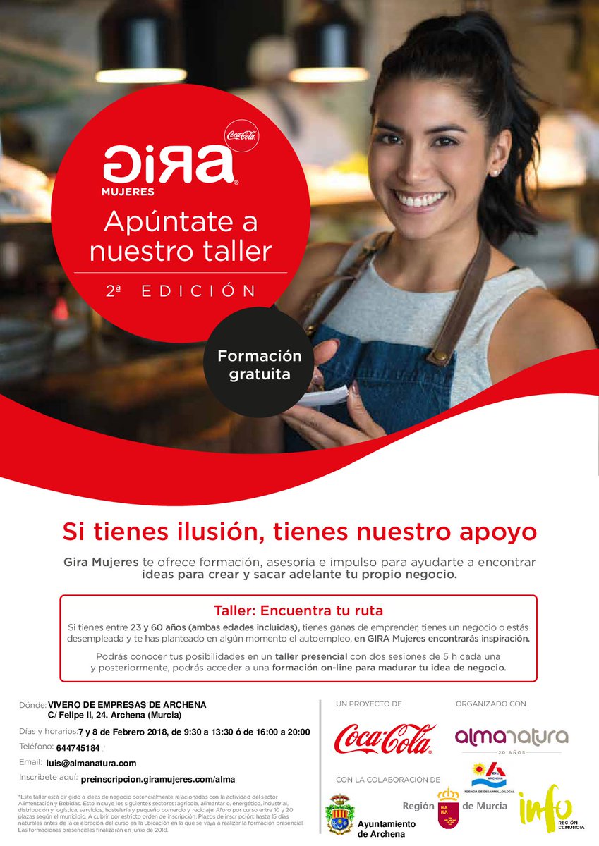 AytoArchena's tweet photo. 😀¡Buenos días!
¿Tienes una idea de negocio? Desde el ayuntamiento de #Archena te ayudamos a #emprender . Despega con la ayuda de #ArchenaSmart Vivero de #empresas.
SI TIENES ILUSIÓN TIENES NUESTRO APOYO https://t.co/0J91rd1JNi