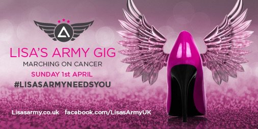 Mediakinetic's tweet photo. We’ve got the venue...now lets find a line-up for this inspiring lady. #LisasArmyUK #lisasarmyneedsyou https://t.co/6iNrEpTvFW