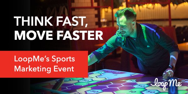 LoopMe's tweet photo. Congrats to @worldbysky and @_tomgilbey_ for being winners of our #ThinkFasterMoveFaster competition! Your prizes are on their way. https://t.co/M9TqLVh55v